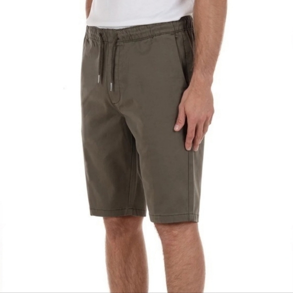 Modern American Men's Lockdown Pull On Chino Khaki Shorts Size M Black New - Picture 8 of 10